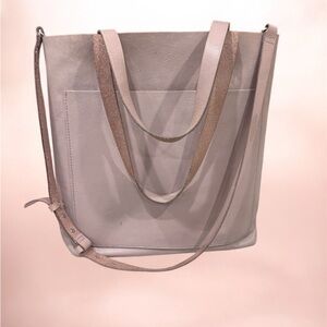 Madewell Leather Tote Bag - Pink